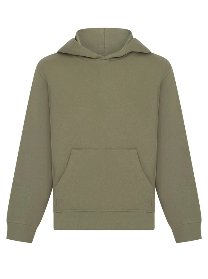SF Minni Nachhaltiger Kinder Hoodie aus Bio-Baumwolle in, Khaki 7/8 Jahre, SM531