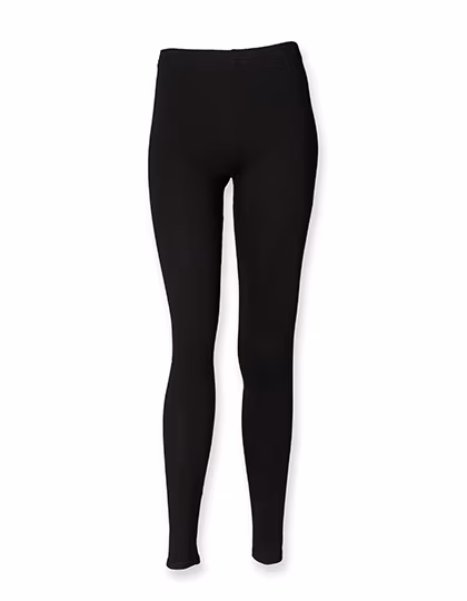 SF Minni Leggings with Elastic Waistband for Kids, Black 3/4 Jahre, SM64
