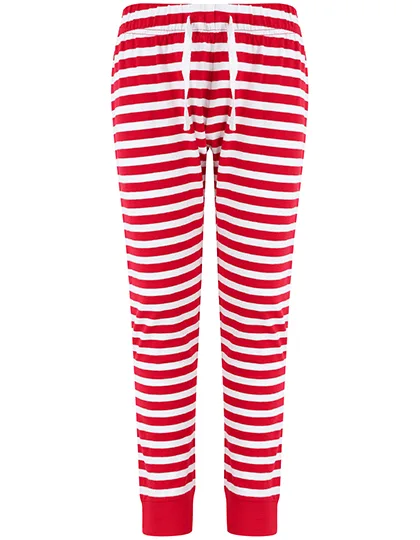 SF Minni Kids´ Cuffed Lounge Pants Red/White Stripes 7/8 Jahre (SM85), SM85