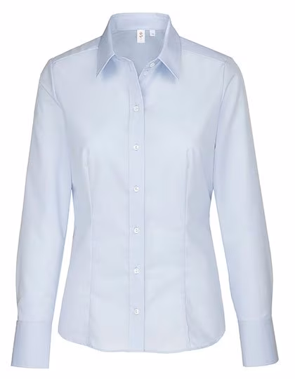 Seidensticker Camicia business stiro facile con fantasia, Light Blue 38, SN080604