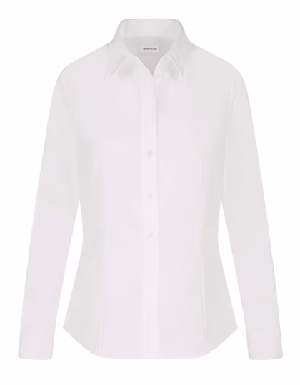 Seidensticker Bluse Regular Fit Oxford Langarm, White 34, SN080660