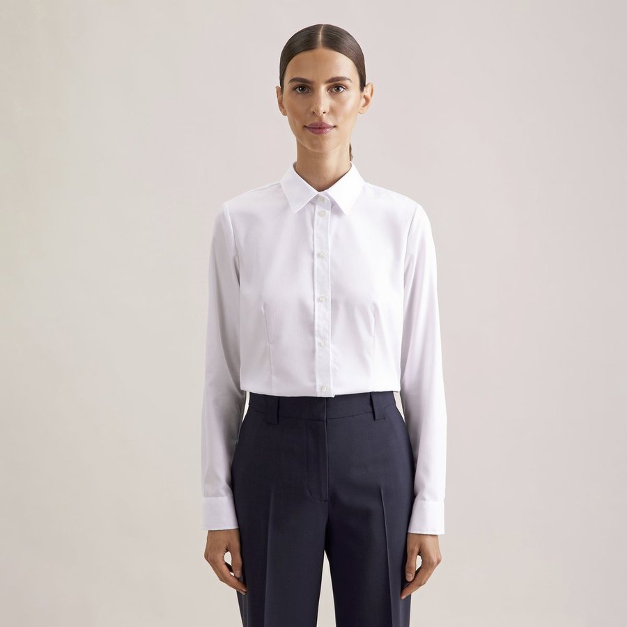Women´s Blouse Regular Fit Fine Twill Longsleeve