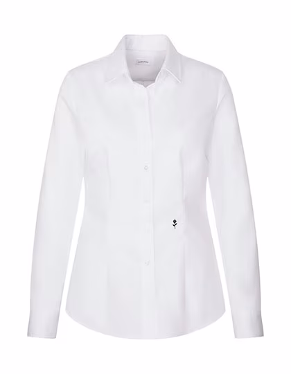 Chemisier femme Slim Fit en sergé fin manches longues