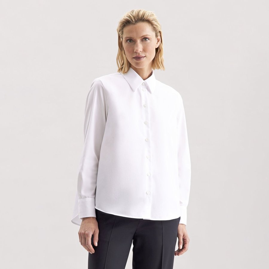 Women´s Oversize Popeline Blouse Longsleee