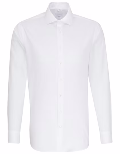Seidensticker Camicia Oxford a maniche lunghe Regular Fit in Cotone, White 45, SN193677