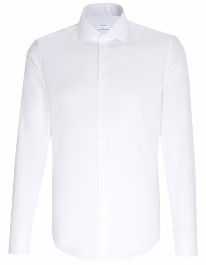 Seidensticker Non-Iron Oxford Shirt, Shaped Fit, White 37, SN293677