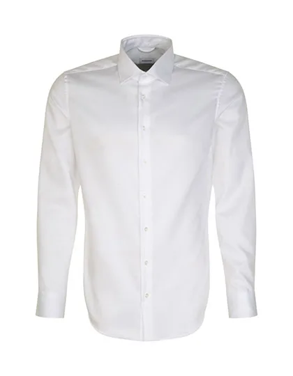 Chemise homme Slim Fit en sergé fin manches longues