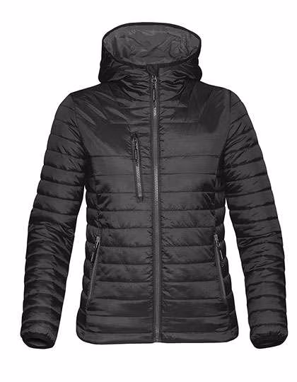 Stormtech Veste Thermique Résistante à l'Eau avec Capuche, Black/Charcoal XS, ST111F