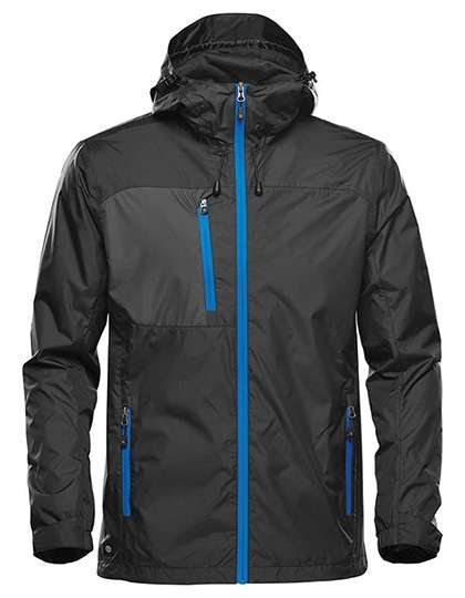 Stormtech Ultraleichte Herrenjacke mit Kapuze, Black/Azure Blue S, ST132