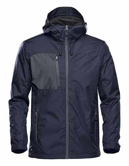 Stormtech Ultra-Lightweight Men's Jacket with Hood, Navy/Granite XL, ST132