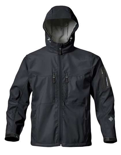 Stormtech Softshell-Hooded-Jacke mit Membran, Black 3XL, ST17