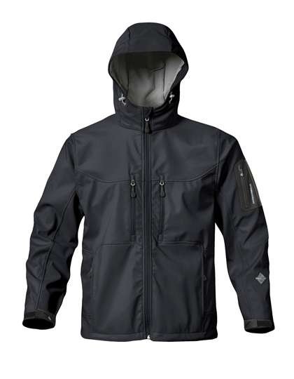 Stormtech Softshell Jacke mit Kapuze und Taschen, Black XS, ST17F