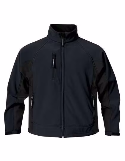 Stormtech Mid-Length Softshell Jacket with Fleece Lining, Navy/Black M, ST57