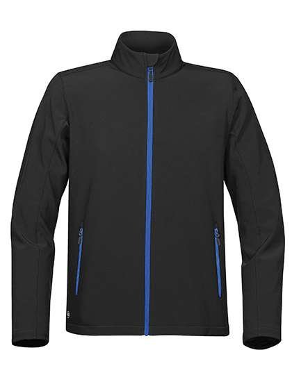 Stormtech Softshell-Jacke mit Fleecefutter für Herren, Black/Azure Blue XL, ST88