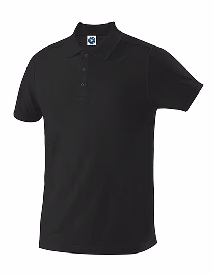 Starworld Polo in Cotone Biologico da Uomo, Black S, SW160