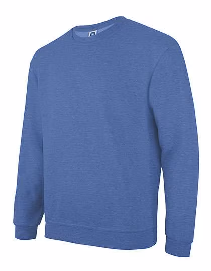 Starworld Long Sleeve Sweatshirt with Anti-Pilling Finish, Blue Heather S, SW298