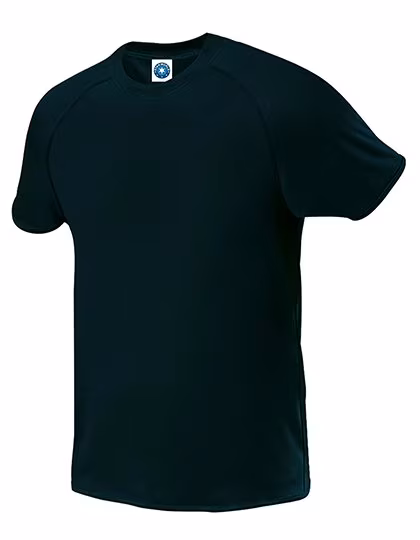 Starworld Atmungsaktives Sport T-Shirt mit Raglan-Ärmeln, Black M, SW300