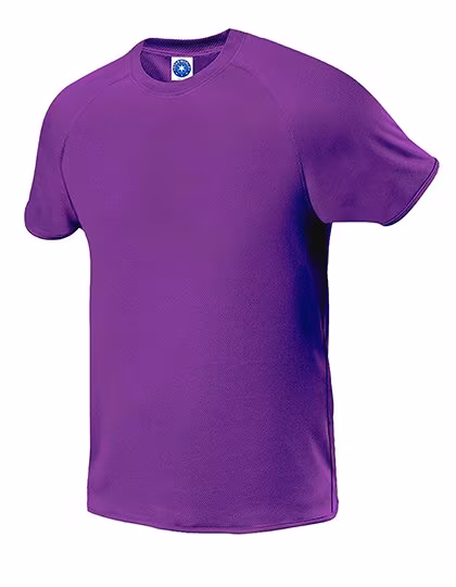 Starworld Breathable Sport T-Shirt with Raglan Sleeves, Fluorescent Purple S, SW300