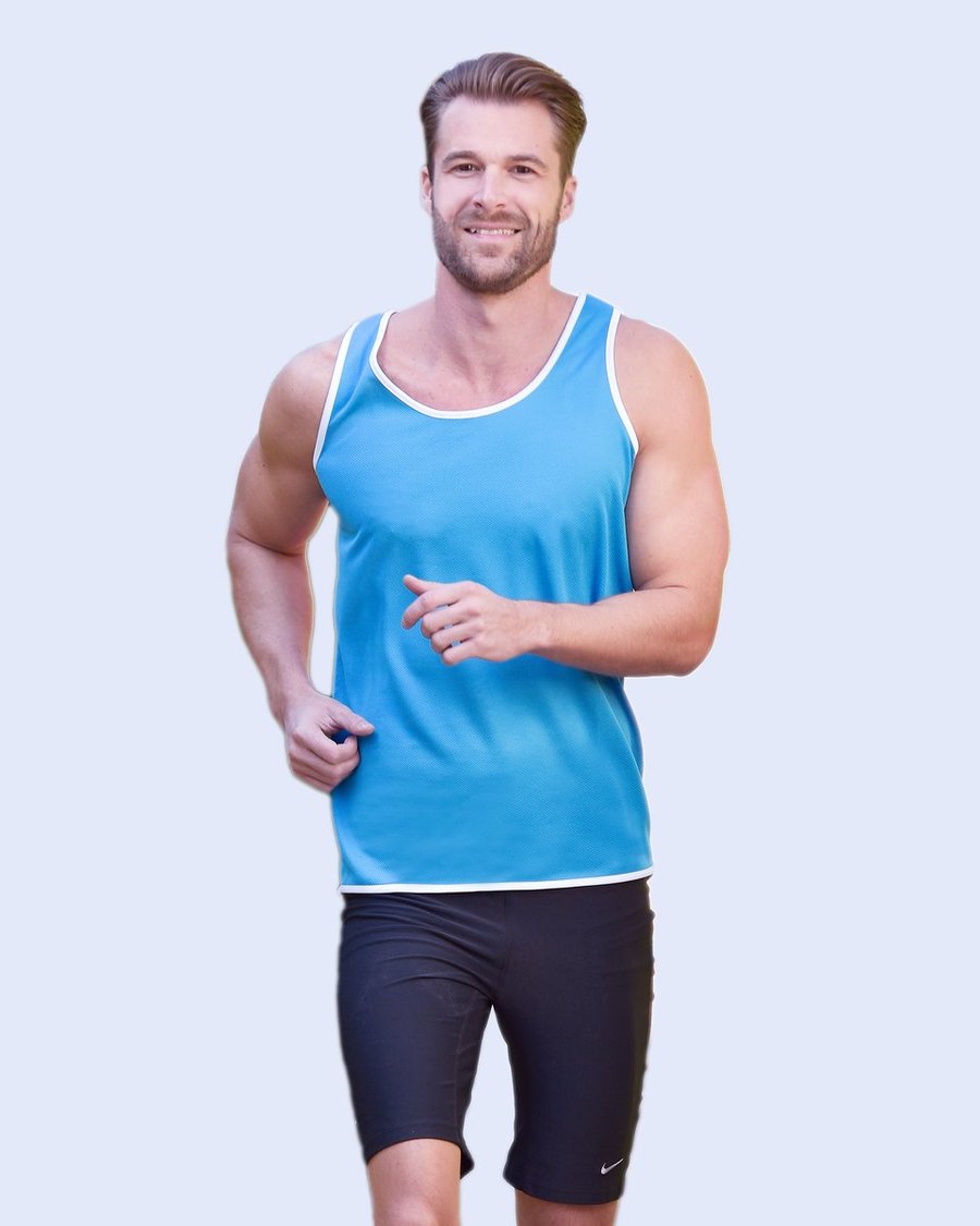 Starworld Ärmelloses Sport-Shirt aus Ultra-Tech-Material, Atoll/White XS, SW305