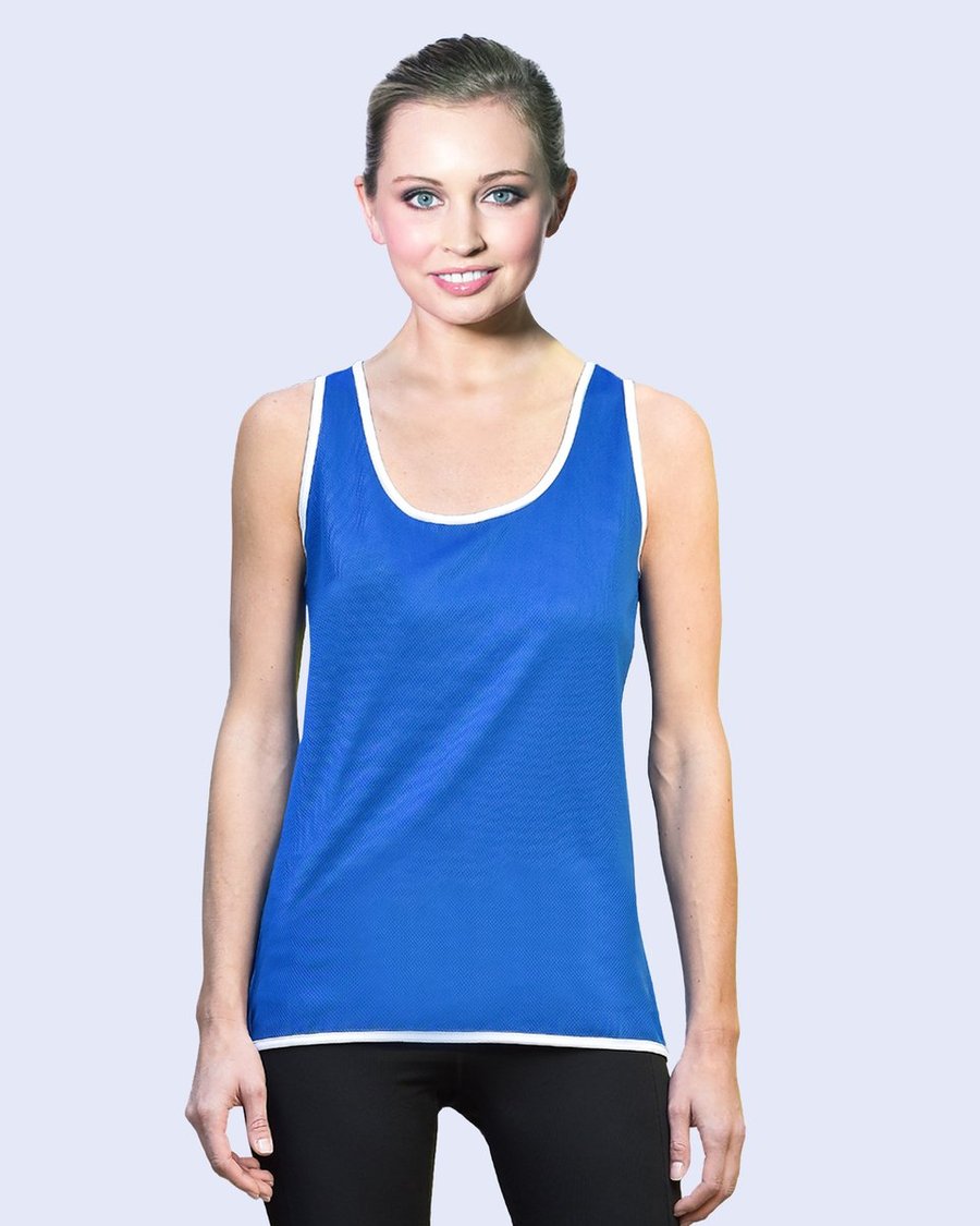 Starworld Sportshirt mit feuchtigkeitsableitenden Eigenschaften, Deep Royal/White M, SW405