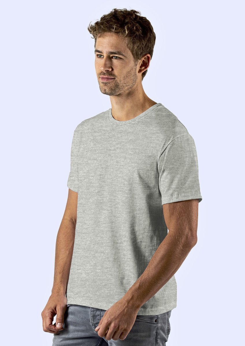 Starworld Bio-Baumwolle T-Shirt mit Ripp-Kragen, Black S, SWGL1