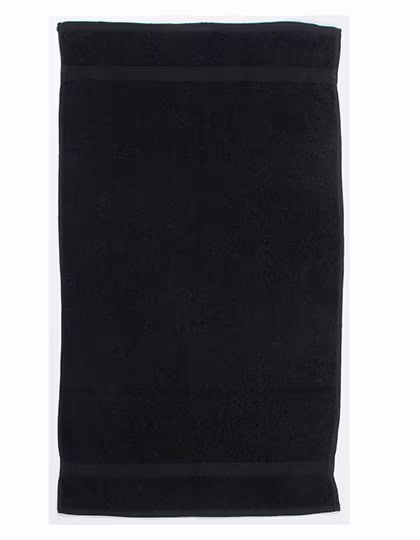 Towel City Frottee-Handtuch 50x90 cm Herringbone-Rand, White 50 x 90 cm, TC03