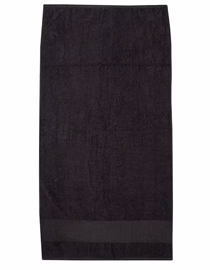Towel City Asciugamano Cotone 50x100 cm bordo a spina di pesce, White 50 x 100 cm, TC034