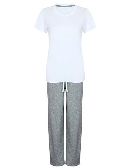 Towel City Cotton Jersey T-Shirt with Cuffs, White/Heather Grey XS, TC053