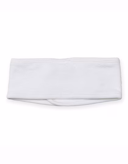 Towel City Cotton Terry Hairband with Velcro Closure, White One Size, TC62