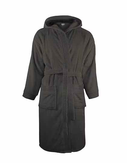 The One Towelling® Bathrobe Hooded Plum XXL/3XL (TH1095), TH1095