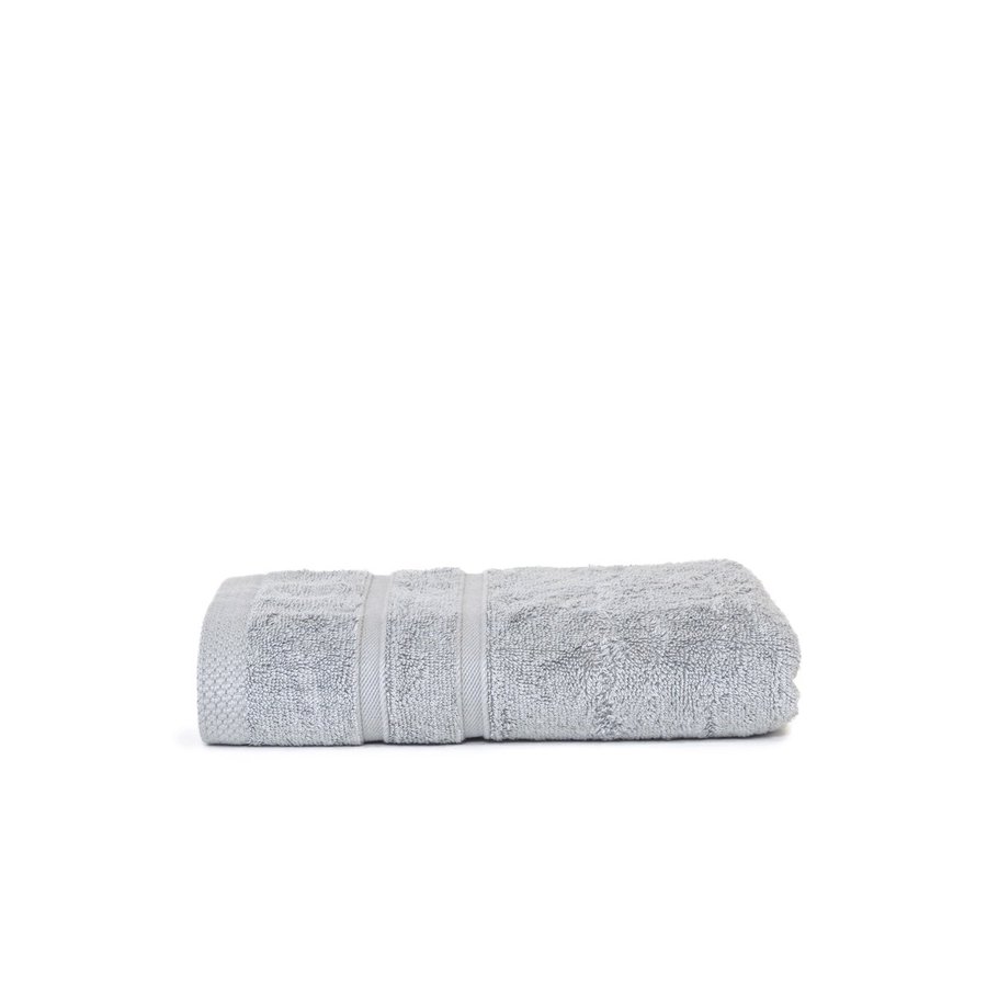 The One Towelling® Bambus-Badetuch mit gestreiftem Saum, Aqua Azure 30 x 50 cm, TH1200