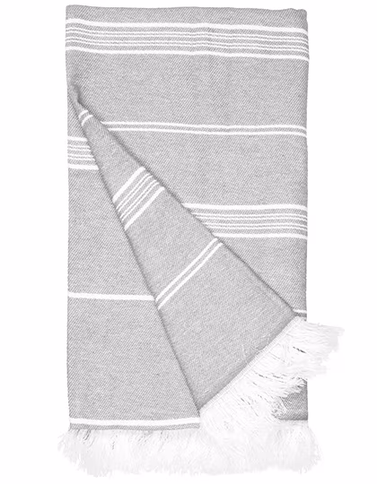 The One Towelling® Recycled Hammam Towel with Striped Pattern, Cobalt Blue 100 x 180 cm, TH1400