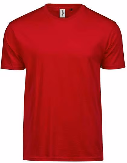 Tee Jays T-Shirt en Coton Biologique avec Ruban de Nuque, Red S, TJ1100