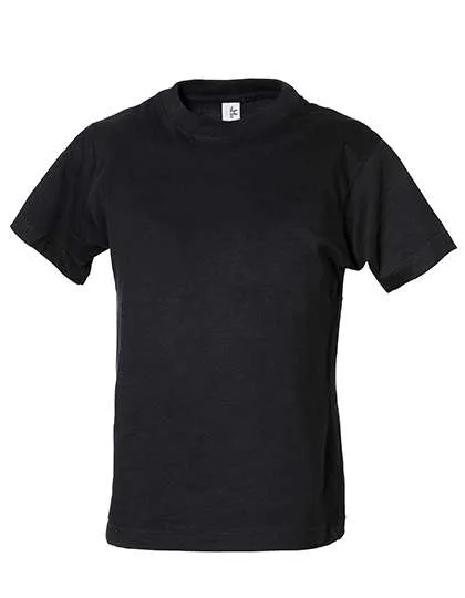 Tee Jays Bio-Baumwoll-T-Shirt mit 2-lagigem Kragen, Black 12/14, TJ1100B