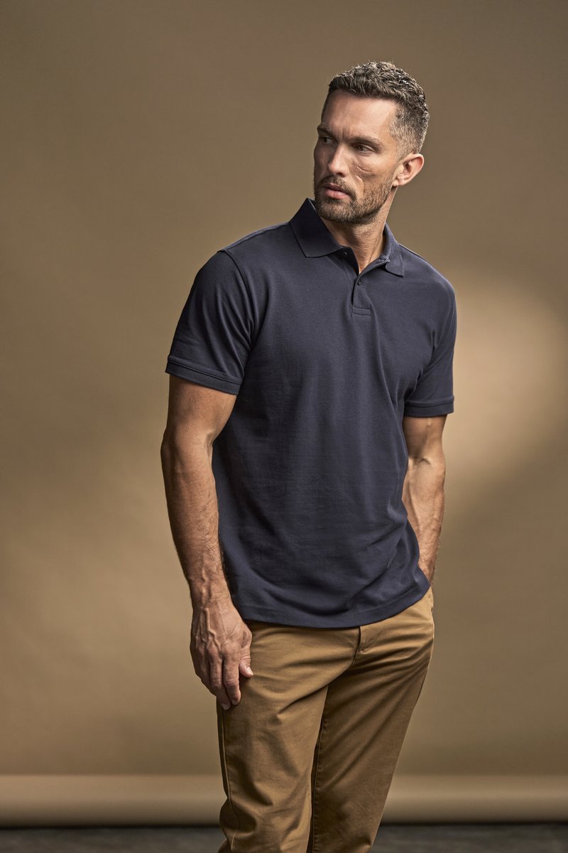 Tee Jays Doppellagiges Polo aus Baumwolle, Black S, TJ1400N