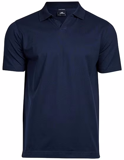 Tee Jays Polo Col V en Coton Biologique avec Stretch, Navy M, TJ1404