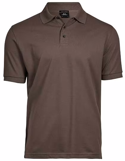 Tee Jays Mini-Piqué Polo Shirt mit Elasthan, Chocolate M, TJ1405