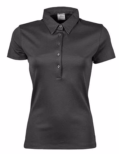 Tee Jays Pima-Baumwoll Polo mit tailliertem Schnitt, Dark Grey (Solid) L, TJ1441