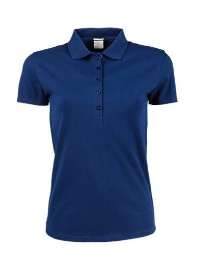 Tee Jays Bio-Baumwoll-Polo mit tailliertem Schnitt, Indigo S, TJ145