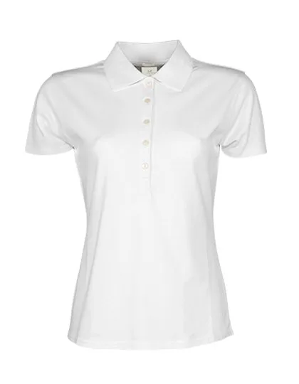 Tee Jays Bio-Baumwoll-Polo mit tailliertem Schnitt, White 3XL, TJ145