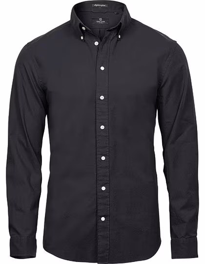Tee Jays Long-Sleeve Shirt made of 100% Cotton, Pastel, Black S, TJ4000