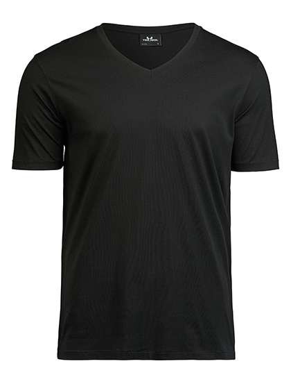 Tee Jays T-Shirt V-Ausschnitt Bio-Baumwolle für Herren, Black S, TJ5004
