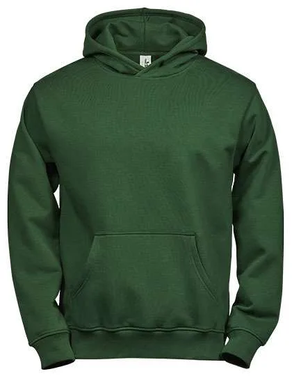 Tee Jays Junior Power Hoodie aus Bio-Baumwolle, Forest Green 8/10, TJ5102K