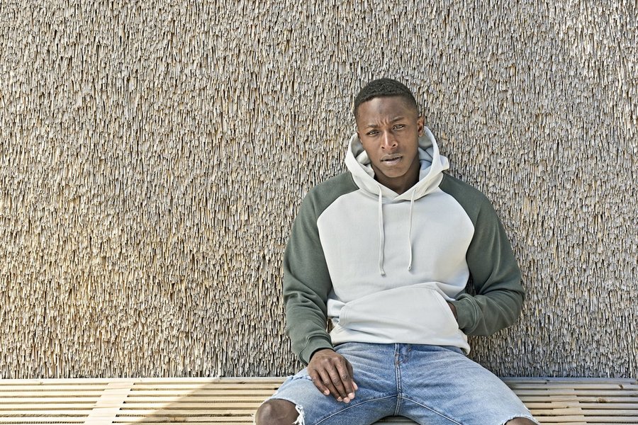 UNLABELED Two-Tone Hooded Sweatshirt