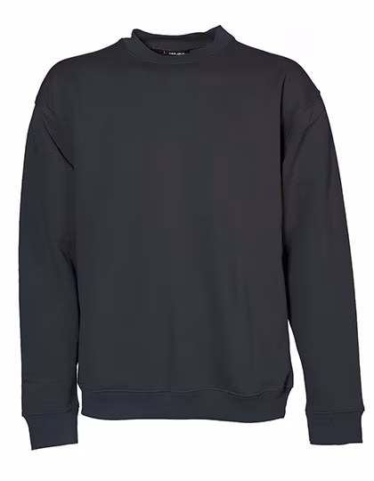 Tee Jays Long-Sleeve Sweatshirt made of Cotton, Regular Fit, Dark Grey (Solid) S, TJ5429