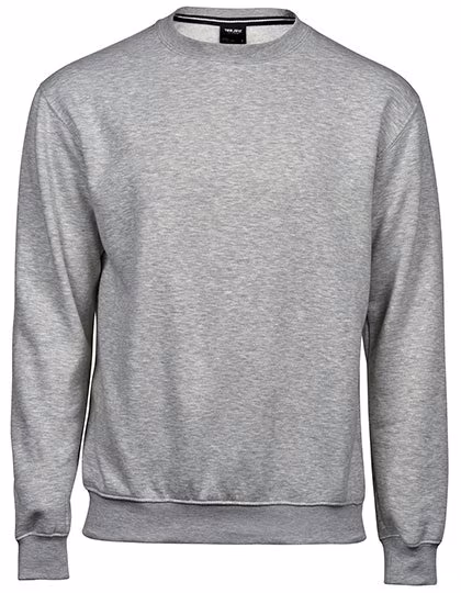 Tee Jays Langarm-Sweatshirt aus Baumwolle, Regular Fit, Heather Grey L, TJ5429