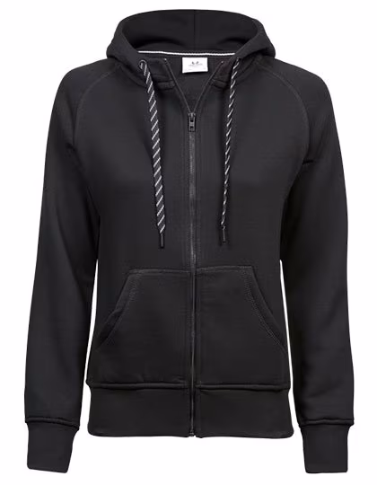 Tee Jays Sweatshirt with Double-Layered Hood for Women, Heather Grey M, TJ5436N