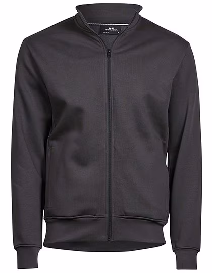 Tee Jays Vollzip Strickjacke mit Taschen, Dark Grey (Solid) L, TJ5440