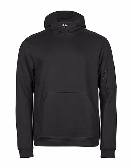 Tee Jays Sporty Hooded Pullover for Active Use, Black XS, TJ5702