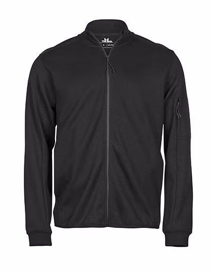 Tee Jays Athletic Full Zip Sweatjacke, Black XS, TJ5704